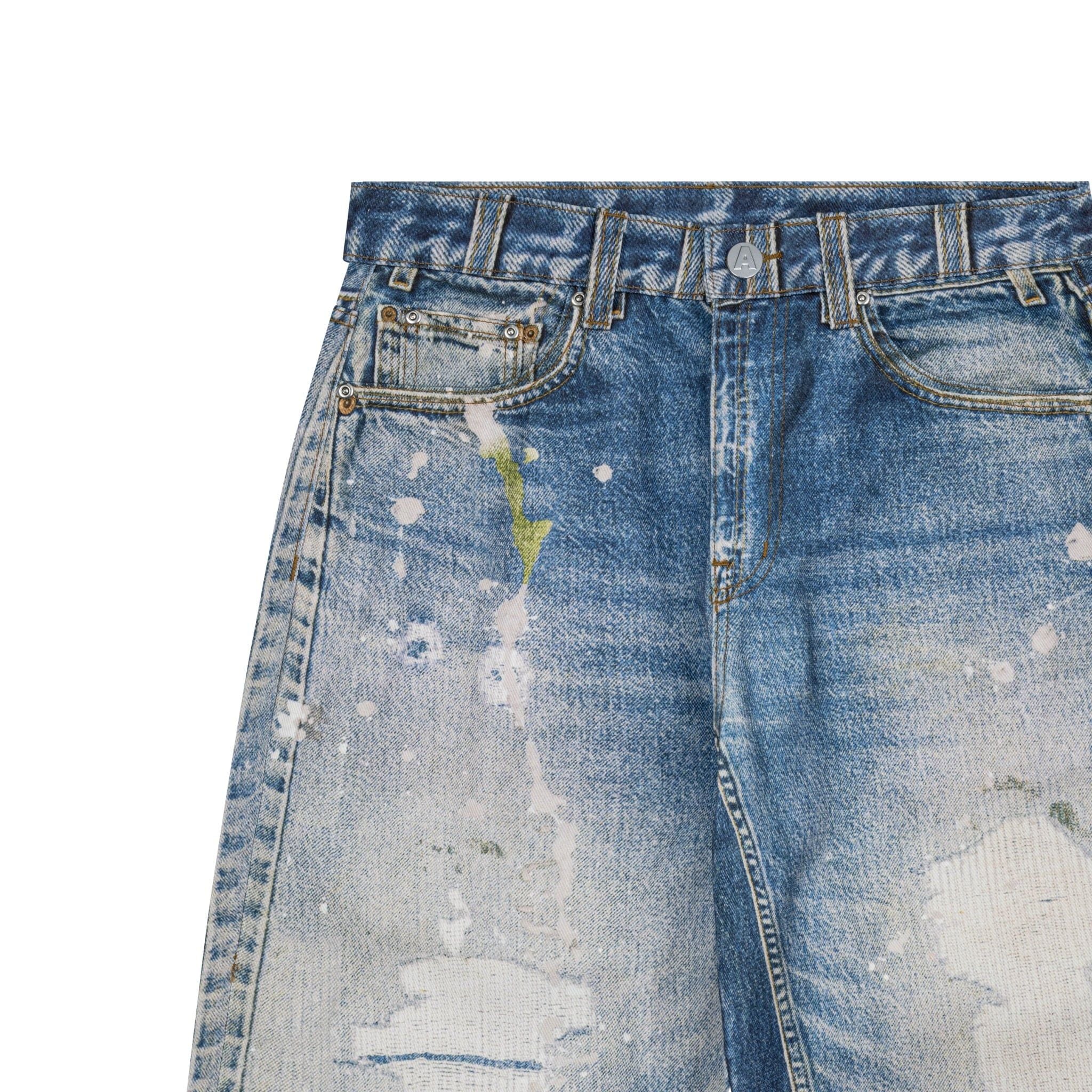  AA PRINTED WASHED JEAN // LIGHT BLUE 