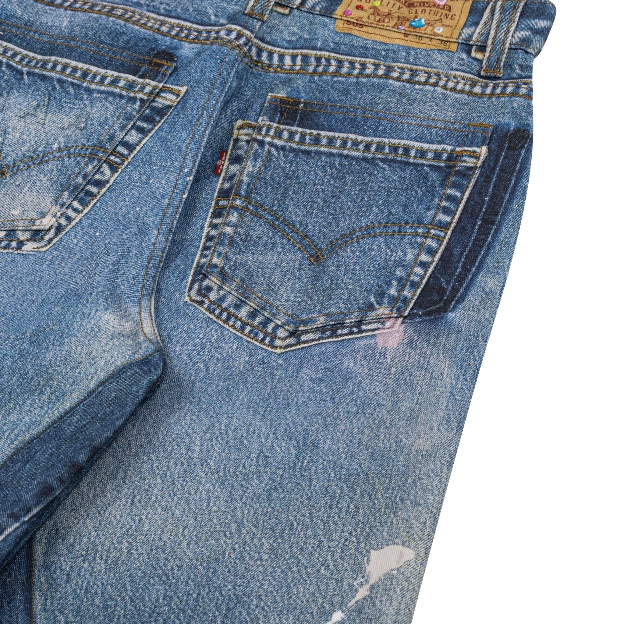  AA PRINTED WASHED JEAN // LIGHT BLUE 