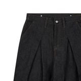  AA RAW DENIM PLEATED PANTS // BLACK 
