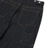  AA RAW DENIM PLEATED PANTS // BLACK 