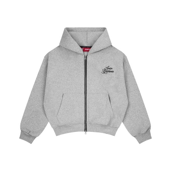  AASTU GARMENT HOODIE ZIP // GREY 