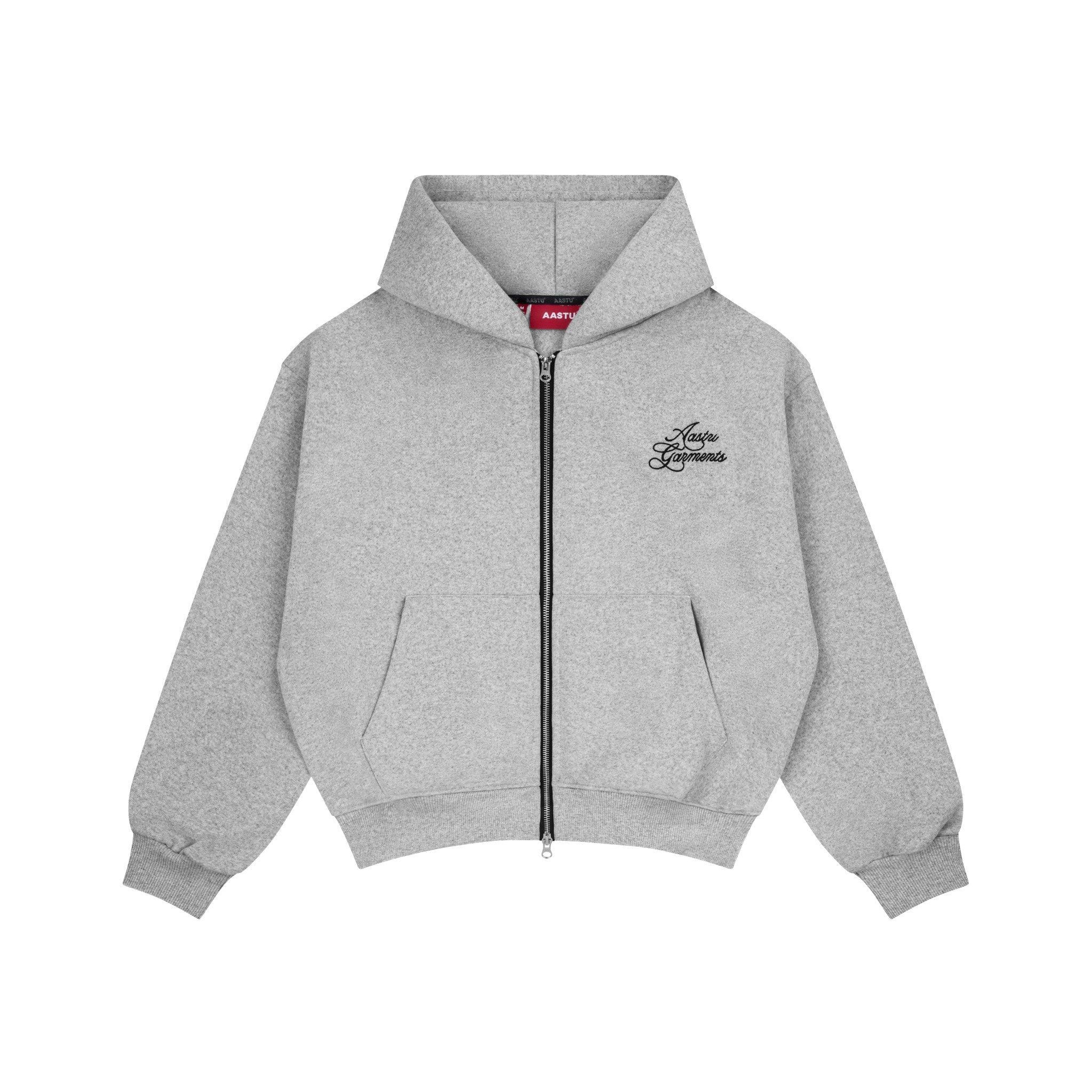  AASTU GARMENT HOODIE ZIP // GREY 