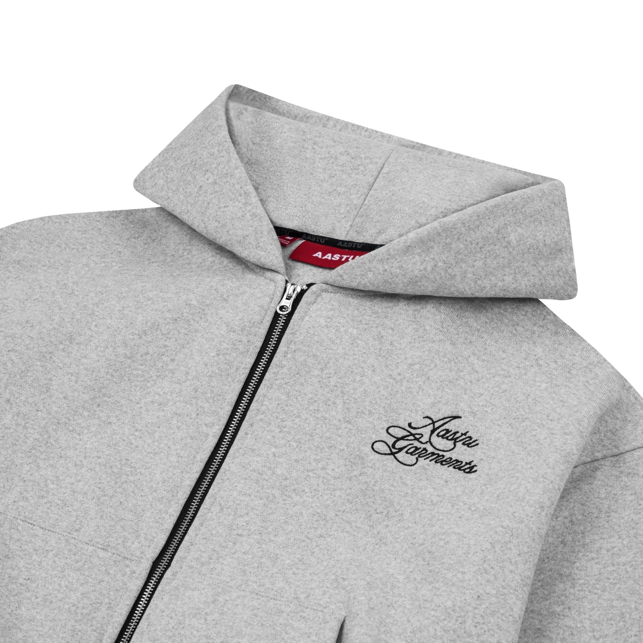  AASTU GARMENT HOODIE ZIP // GREY 
