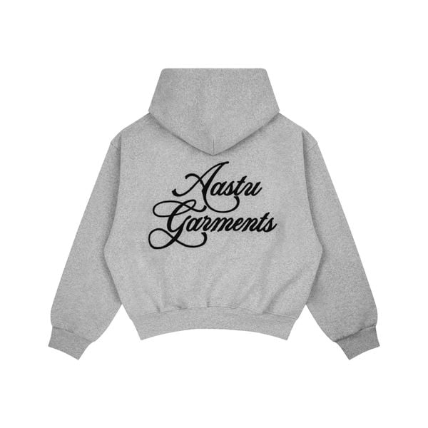  AASTU GARMENT HOODIE ZIP // GREY 