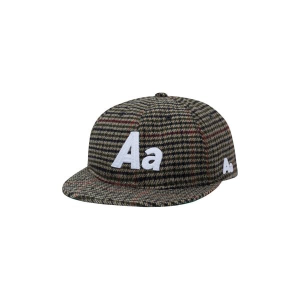  AASTU HERITAGE PLAID RED SNAPBACK // OLIVE 