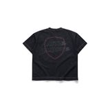  AA WASHED FIRE GARMENT LOGO TEE V2 // WHITE-THREAD 