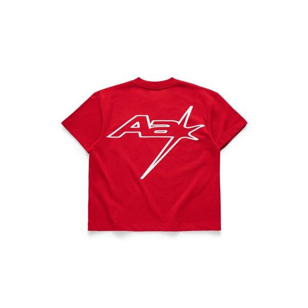  AA RACING LOGO TEE // RED 