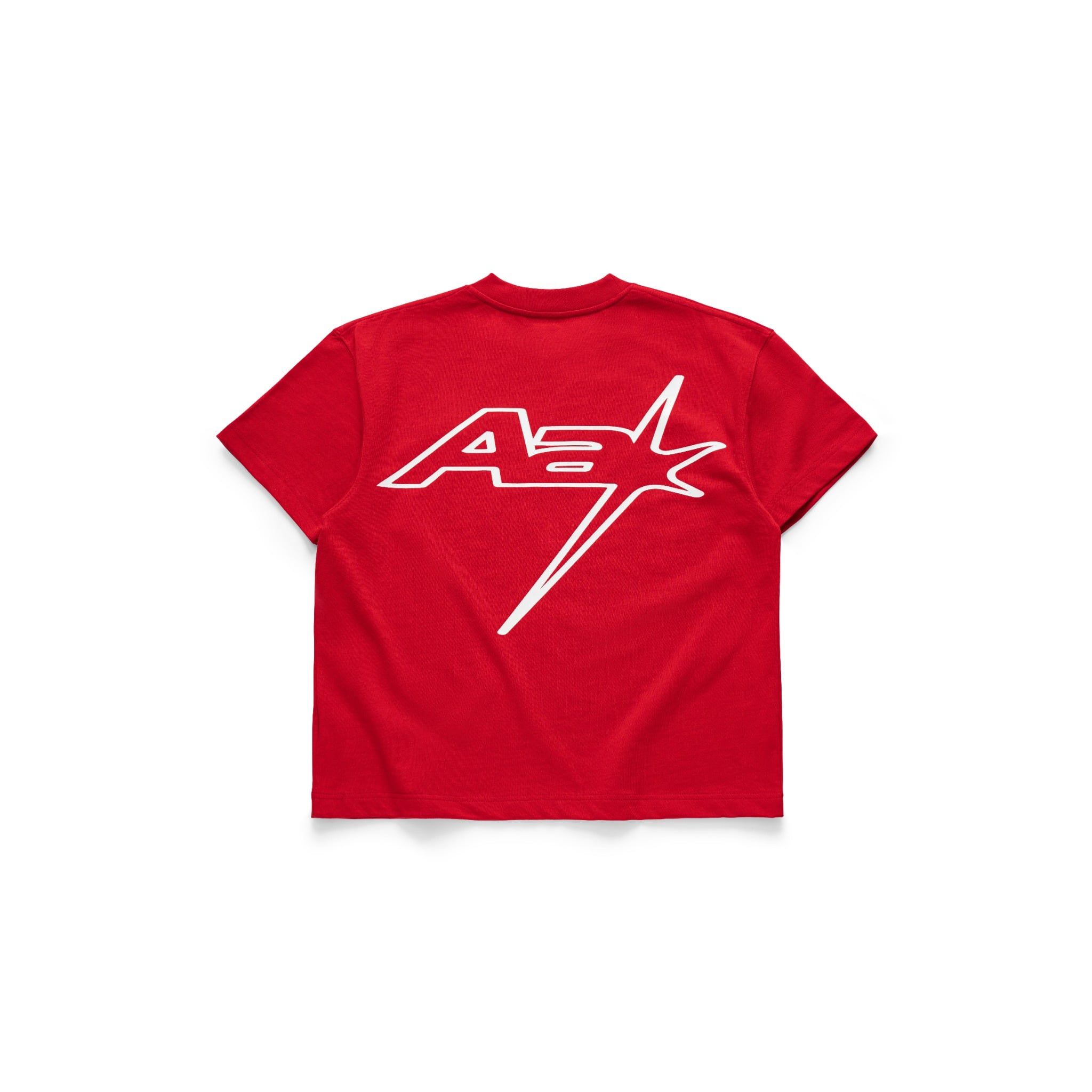  AA RACING LOGO TEE // RED 