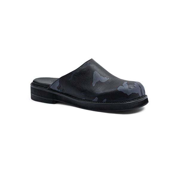  AA CLOG COW LEATHER // BLUE CAMO 