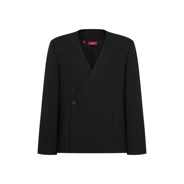  AA COLLARLESS BLAZER 