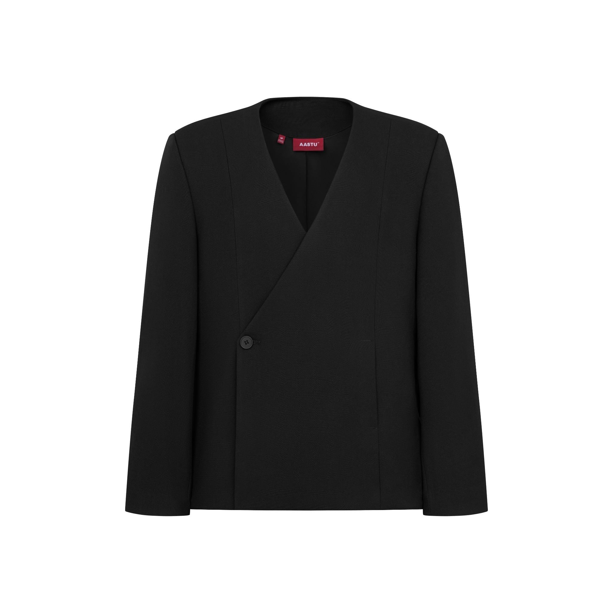  AA COLLARLESS BLAZER 