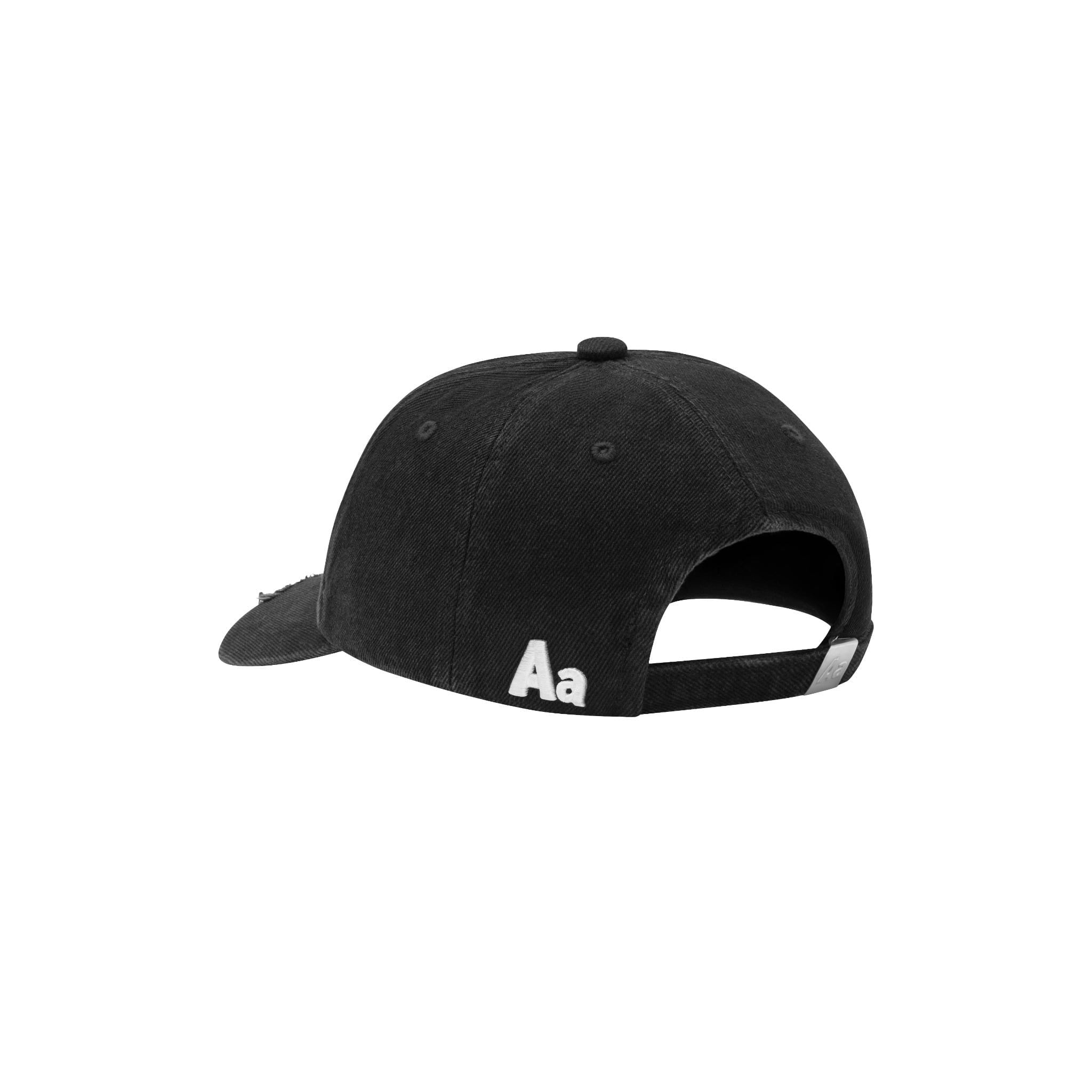 AA SIGNATURE LOGO WASHED CAP V2 // BLACK 