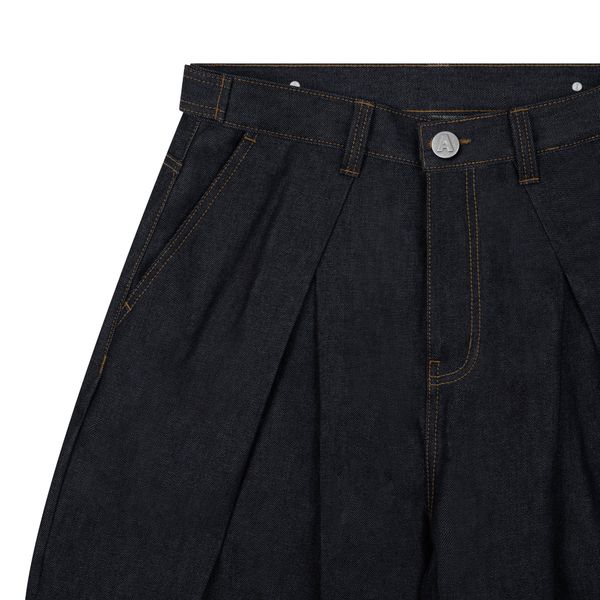  AA RAW DENIM PLEATED PANTS // INDIGO 