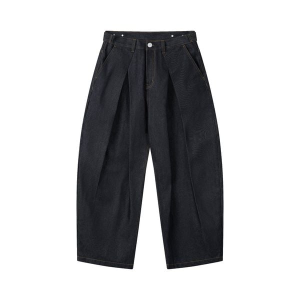  AA RAW DENIM PLEATED PANTS // INDIGO 
