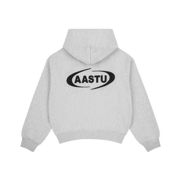 AASTU LOGO HOODIE ZIP // GREY – AASTU® COMPANY LIMITED