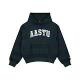  AA CLASSIC STRIPED NAVY HOODIE WASHED // GREEN 