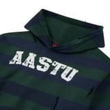 AA CLASSIC STRIPED NAVY HOODIE WASHED // GREEN 