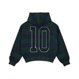  AA CLASSIC STRIPED NAVY HOODIE WASHED // GREEN 