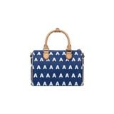  AA EMBROIDERED LOGO BOSTON BAG // BLUE 