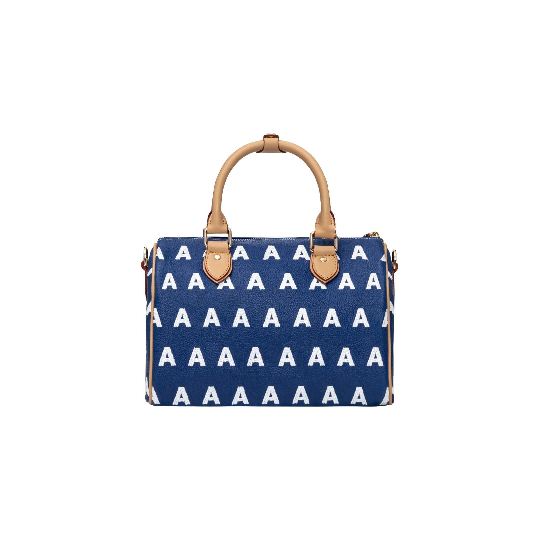  AA EMBROIDERED LOGO BOSTON BAG // BLUE 