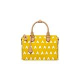  AA EMBROIDERED LOGO BOSTON BAG // YELLOW 