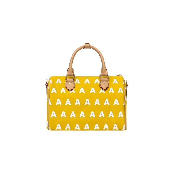  AA EMBROIDERED LOGO BOSTON BAG // YELLOW 