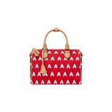  AA EMBROIDERED LOGO BOSTON BAG // RED 