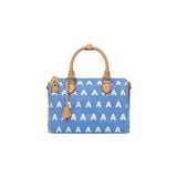  AA EMBROIDERED LOGO BOSTON BAG // LIGHT BLUE 