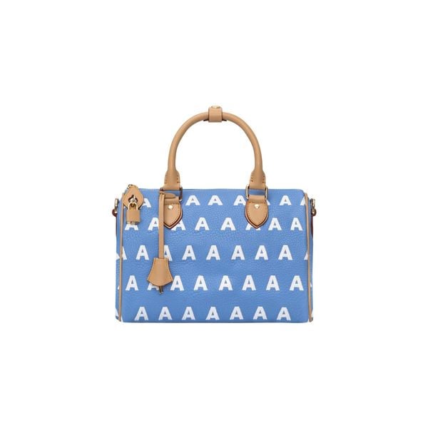  AA EMBROIDERED LOGO BOSTON BAG // LIGHT BLUE 