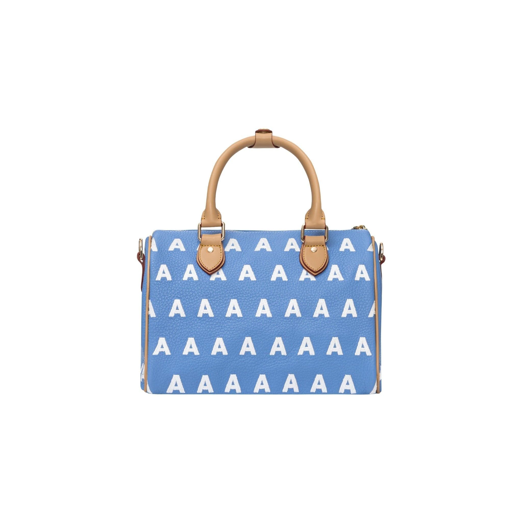  AA EMBROIDERED LOGO BOSTON BAG // LIGHT BLUE 