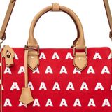  AA EMBROIDERED LOGO BOSTON BAG // RED 