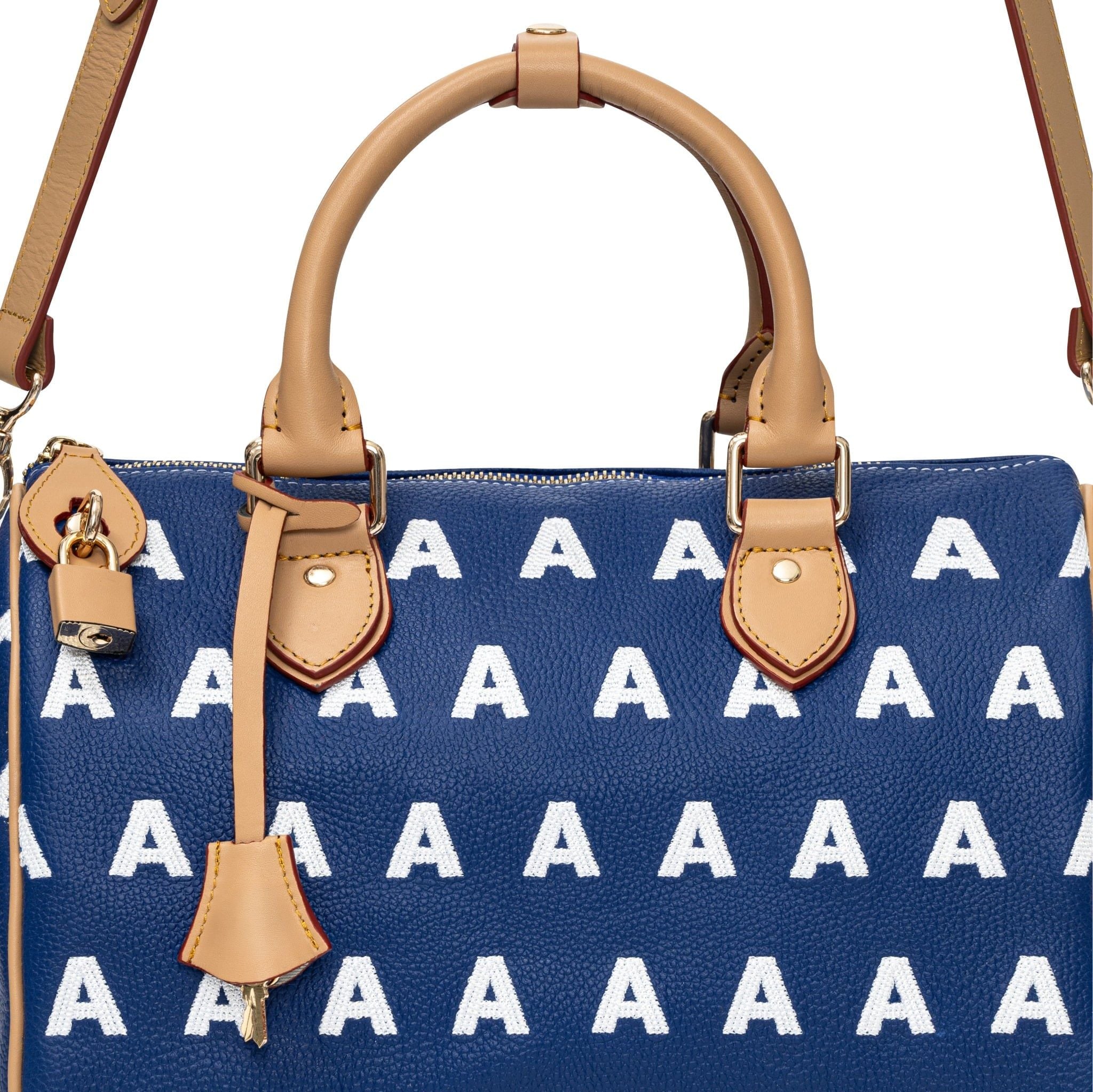  AA EMBROIDERED LOGO BOSTON BAG // SMALL 