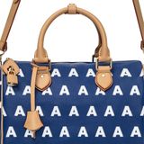  AA EMBROIDERED LOGO BOSTON BAG // BLUE 