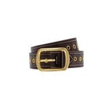  AA EYELET LEATHER BELT // BROWN 