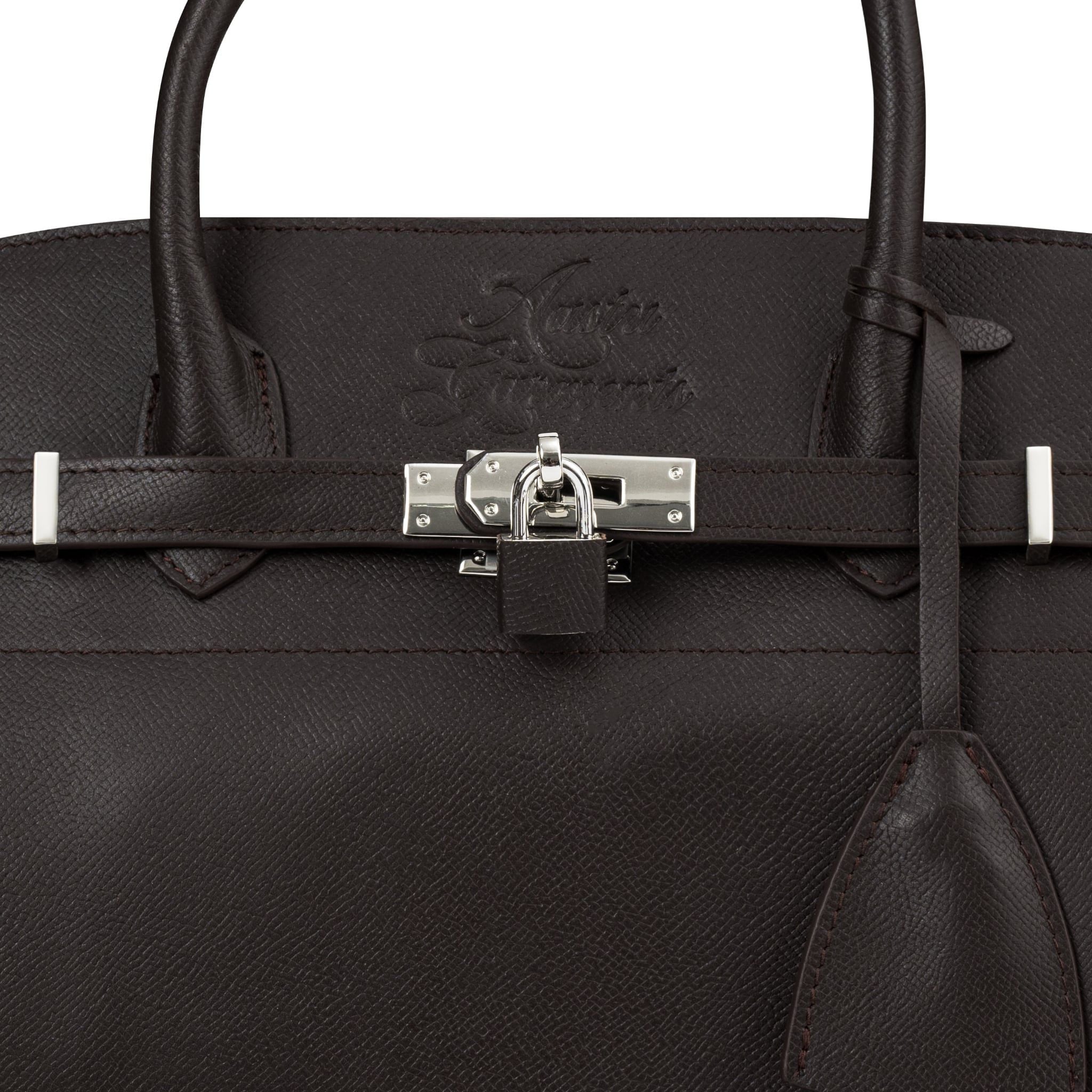 AASTU CARRYALL BAG // BROWN COW / SILVER 
