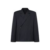  AA STRIPED BLAZER // GREY 
