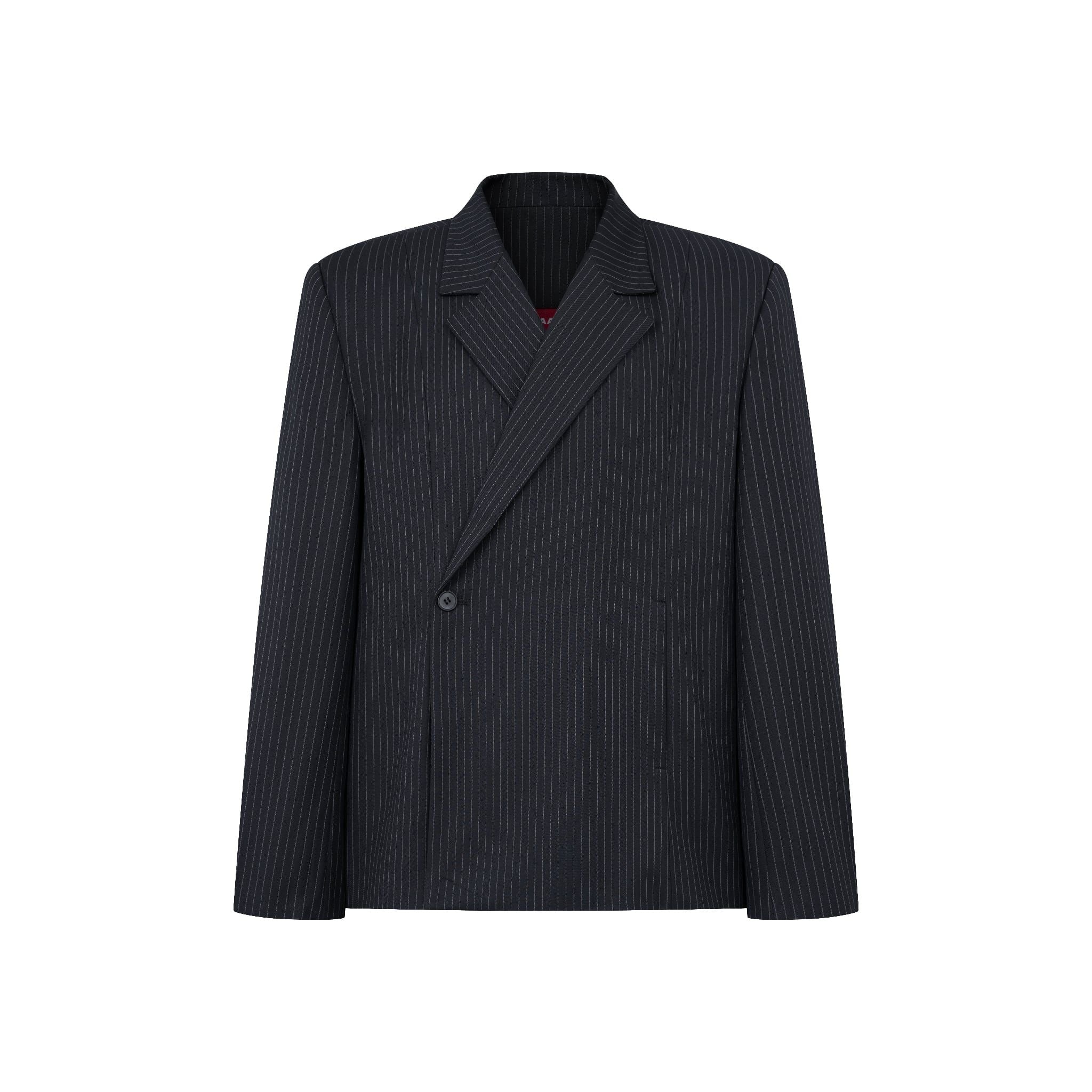  AA STRIPED BLAZER // GREY 