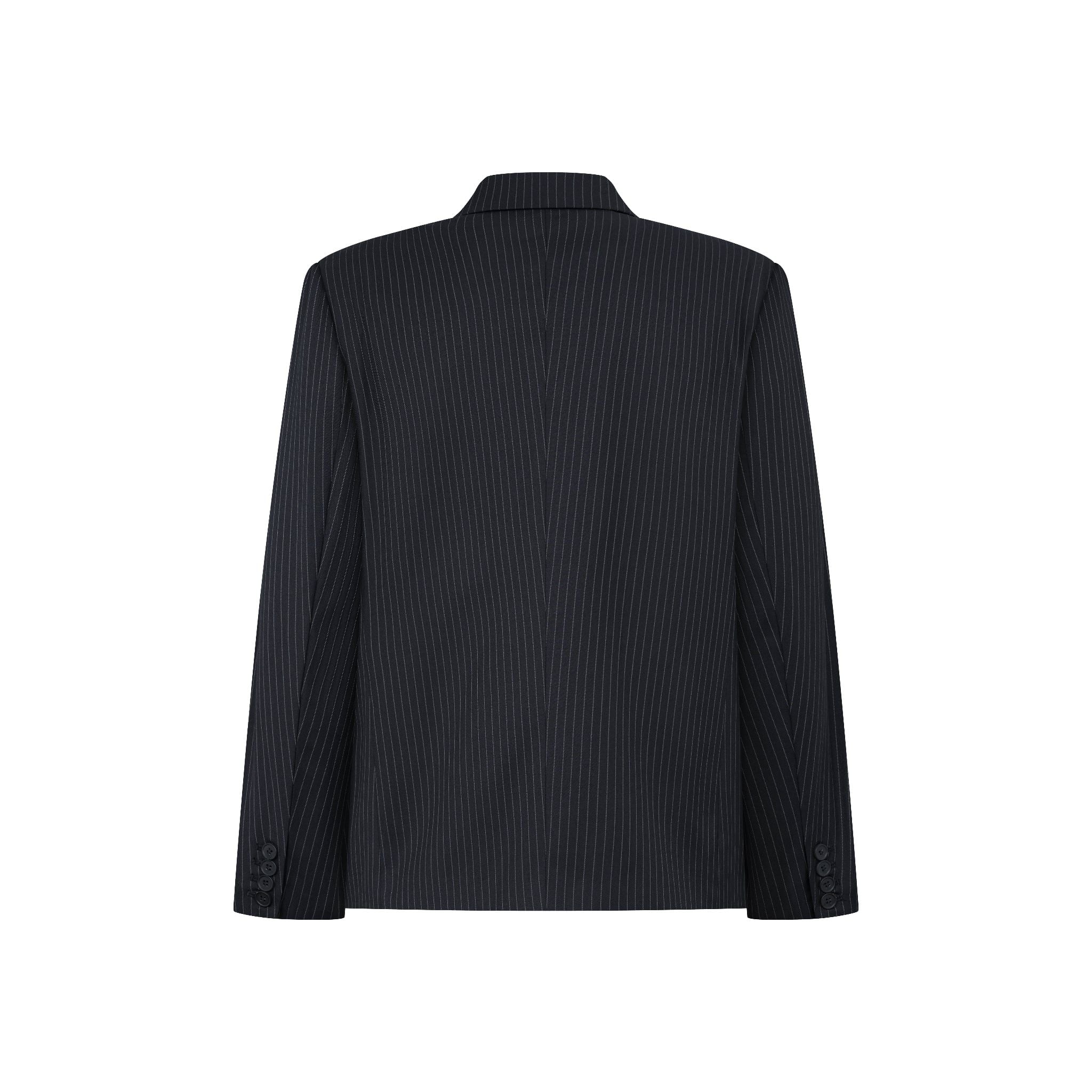  AA STRIPED BLAZER // GREY 