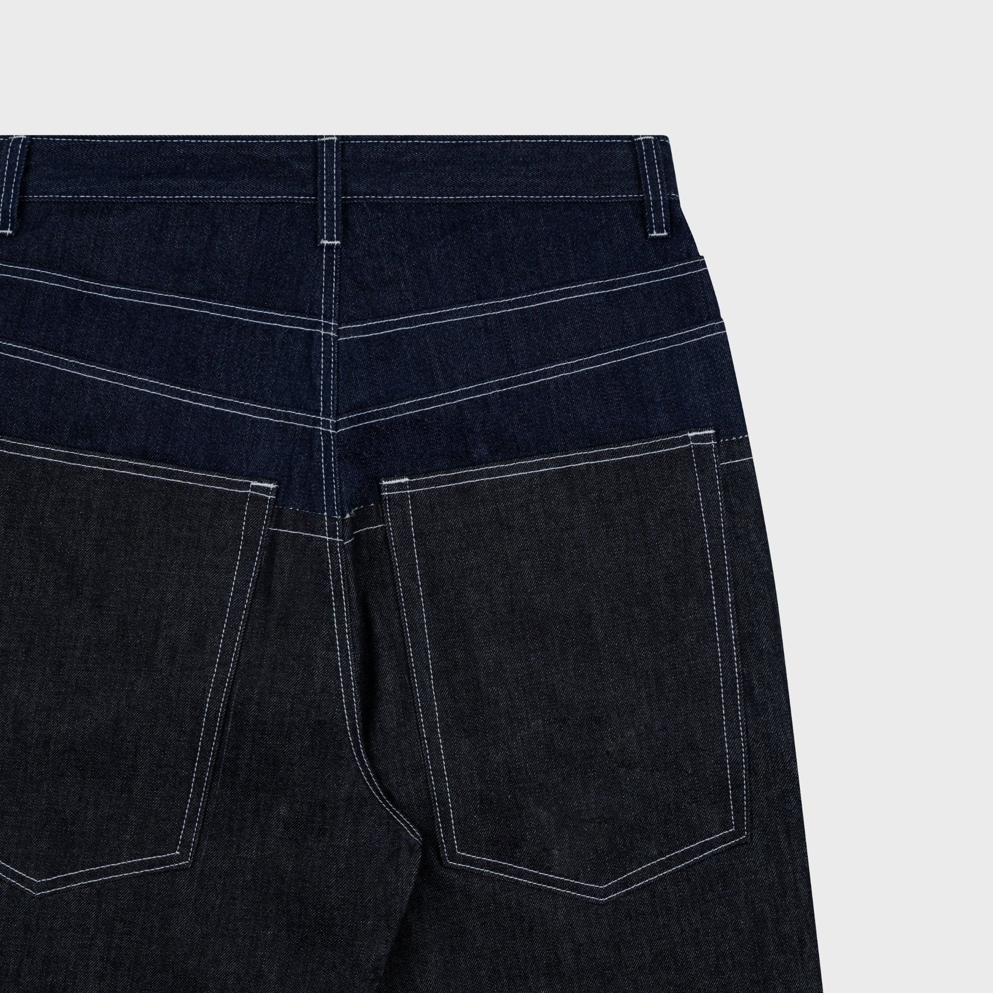  AA DOUBLE WAIST RAW JEANS // INDIGO 