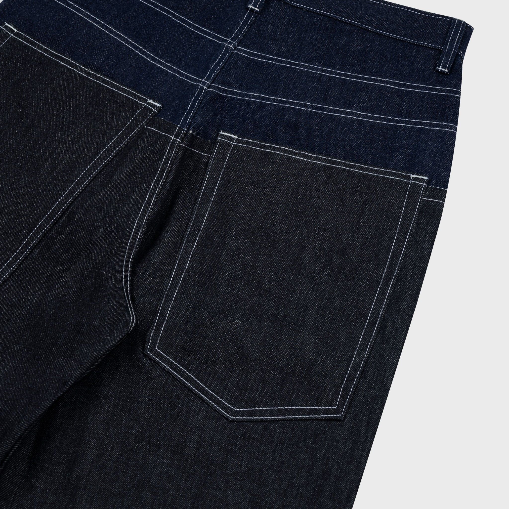  AA DOUBLE WAIST RAW JEANS // INDIGO 