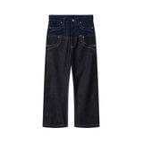  AA DOUBLE WAIST RAW JEANS // INDIGO 