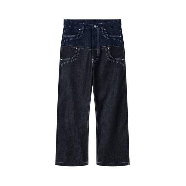  AA DOUBLE WAIST RAW JEANS // INDIGO 