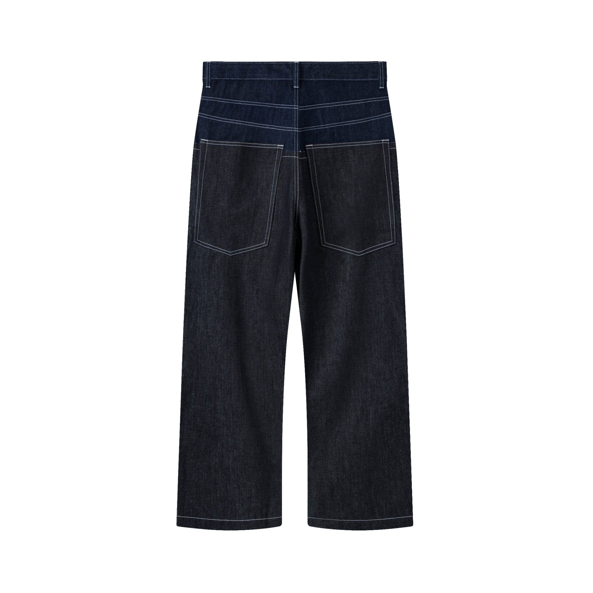  AA DOUBLE WAIST RAW JEANS // INDIGO 