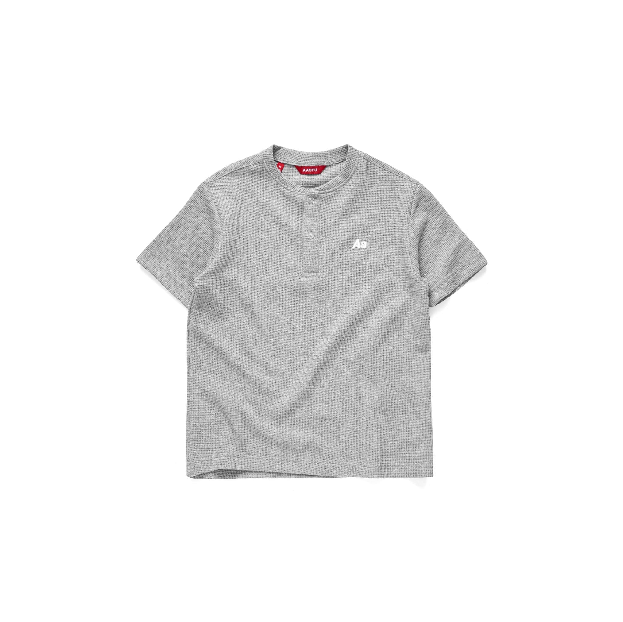  AA WAFFLE TEE // GREY 