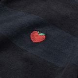  AASTU AAPLE STRIPED NAVY POLO // WASHED 