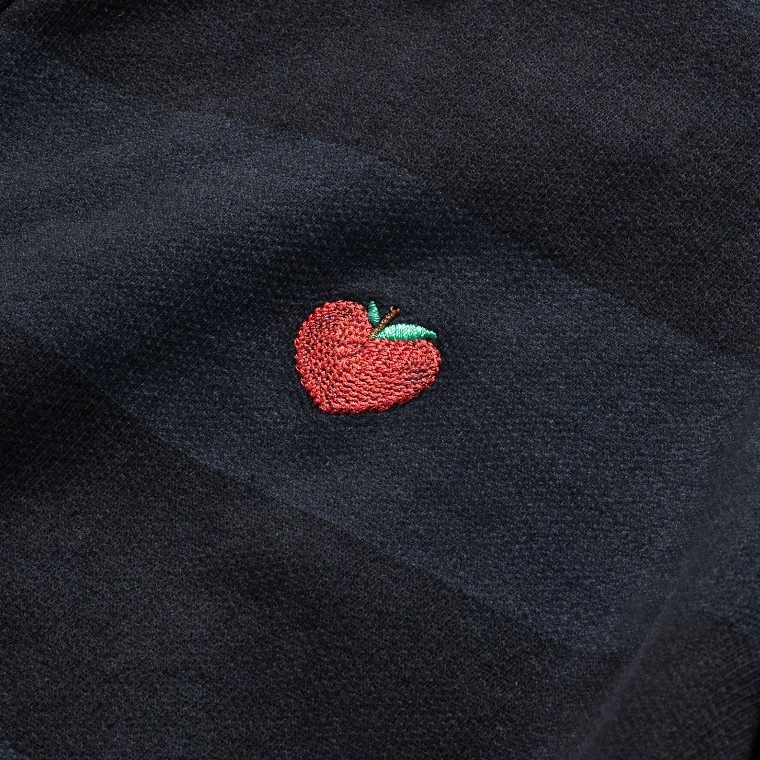  AASTU AAPLE STRIPED NAVY POLO // WASHED 