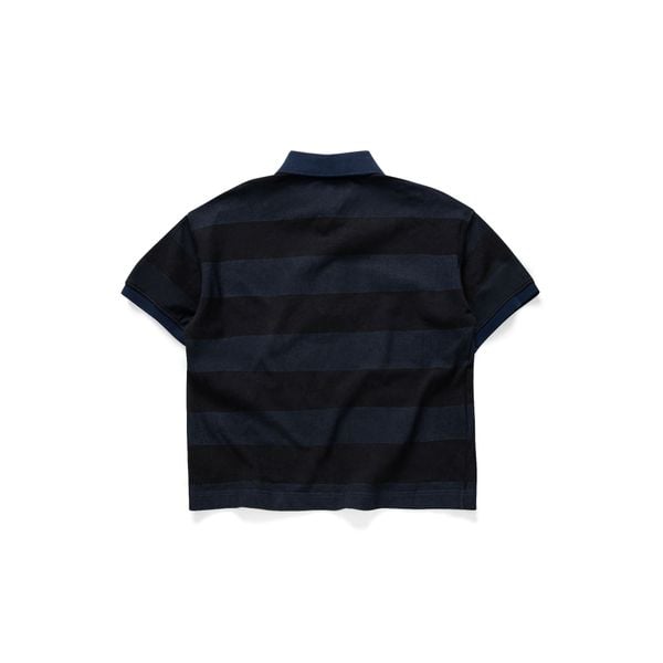  AASTU AAPLE STRIPED NAVY POLO // WASHED 