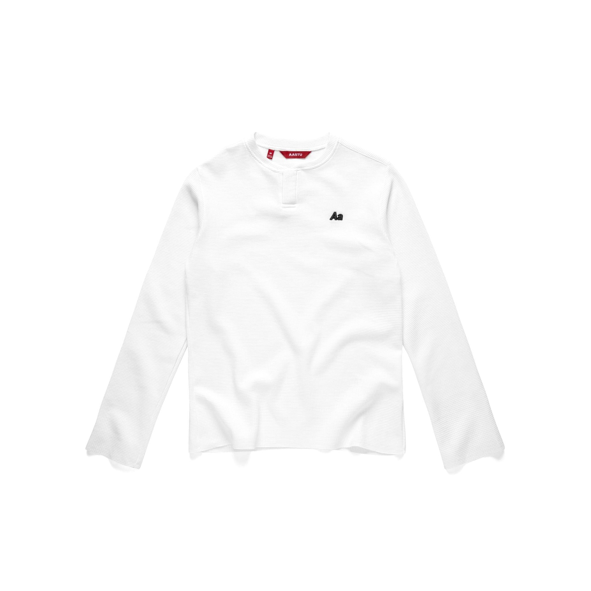  AA WAFFLE LONG SLEEVE // WHITE 