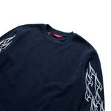  AA FIRE GARMENT WASHED LONG SLEEVE // NAVY 