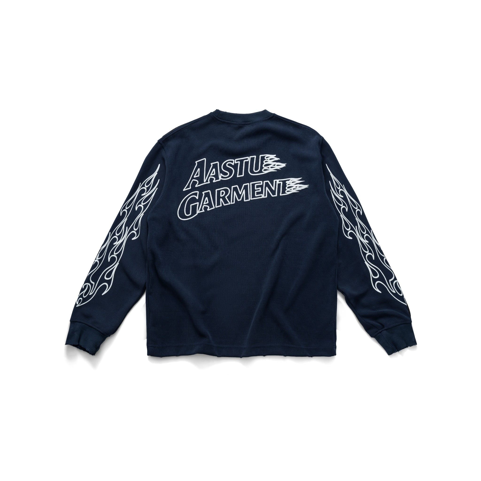  AA FIRE GARMENT WASHED LONG SLEEVE // NAVY 